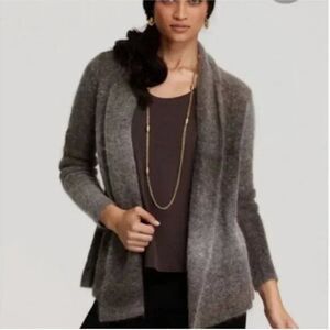 Eileen Fisher Women's Ombre Mohair Wool Blend Open Front Cardigan Petite Small